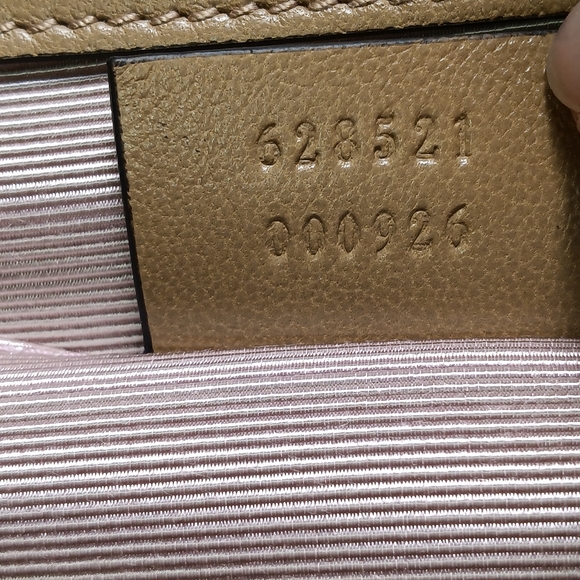 NEW! GUCCI MATISSE LEATHER BAG SOFT LEATHER BEIGE CLAIRE SILVER/GOLD GG LOCK - Picture 15 of 16